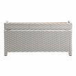 Furniture of America Azur Gray Poolside Outdoor Wicker Metal Storage Bench
