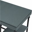 Furniture of America Diego L-shaped Wooden Desk in Antique Blue