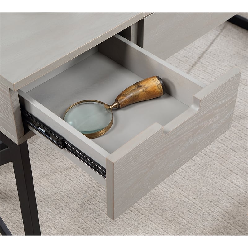 Furniture of America Blagica 60 Inch Antique Gray Wood Lift Top Desk