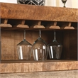 Furniture of America Zima Yellow Solid Wood 20-Bottle Wine Bar