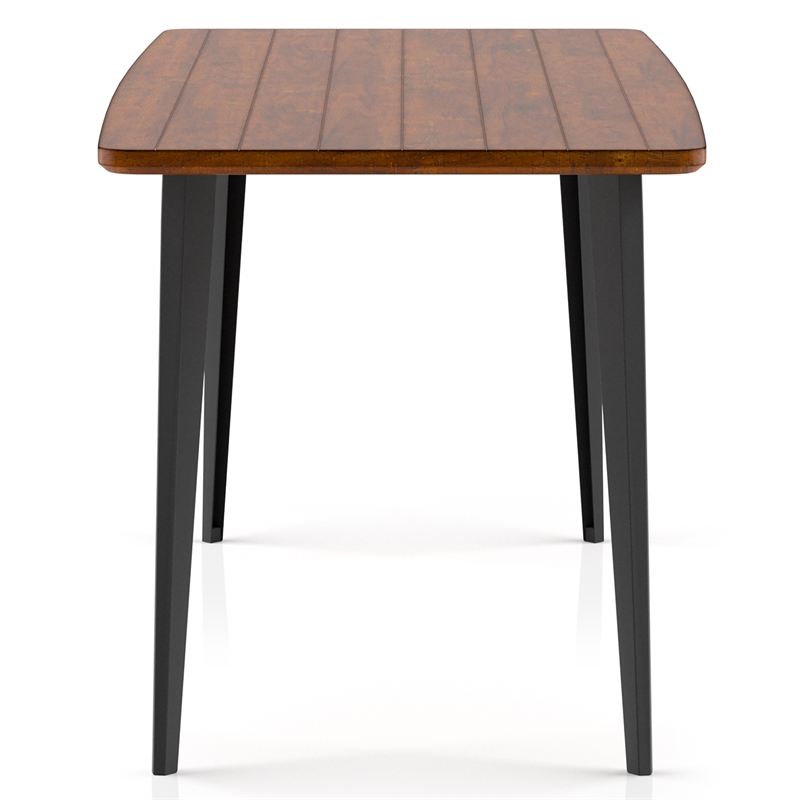 Furniture of America Uma Modern 60-inch Wood Dining Table in Brown Oak