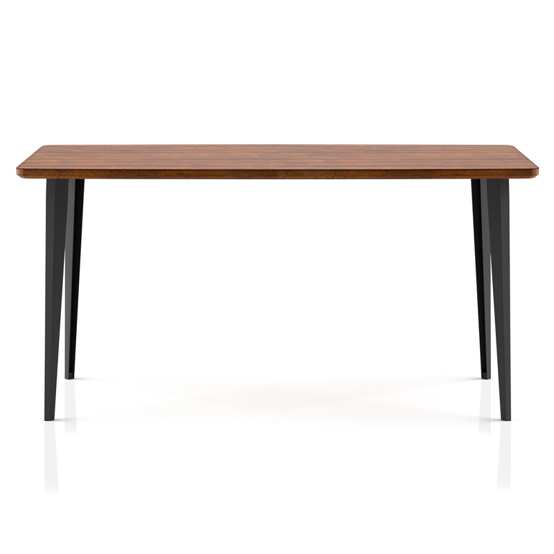 Furniture of America Uma Modern 60-inch Wood Dining Table in Brown Oak