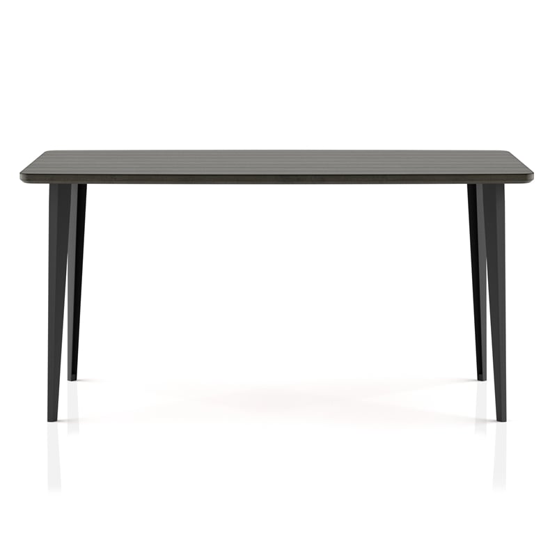 Furniture of America Uma Modern 60-inch Wood Dining Table in Gray