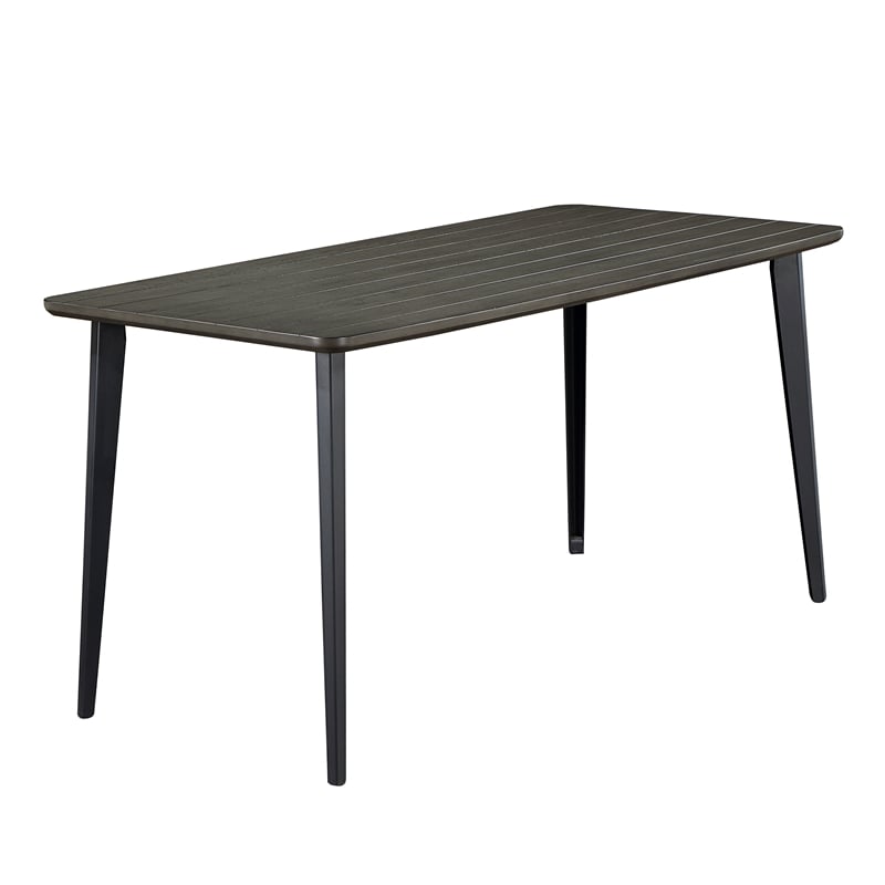 Furniture of America Uma Modern 60-inch Wood Dining Table in Gray