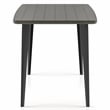 Furniture of America Uma Modern 60-inch Wood Dining Table in Gray