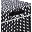 Furniture of America Azur Outdoor Aluminum & Wicker Outdoor Trash Can in Black