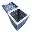 FOA Outdoor Aluminum Wicker Bar Cart & Storage Bin Set of 2