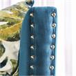 Furniture of America Boree Fabric 2-Piece Sofa Set in Dark Teal Blue