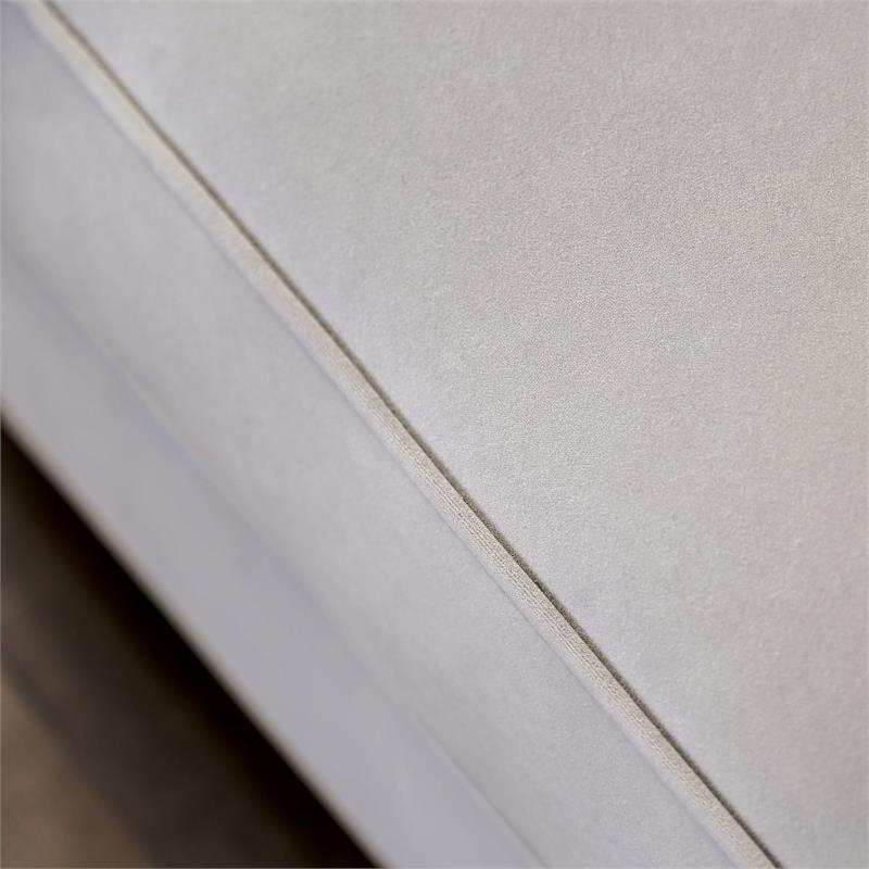 Furniture of America Brier Transitional Fabric Nailhead Loveseat in Light Gray