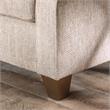 Furniture of America Cacao Transitional Chenille Upholstered Loveseat in Beige