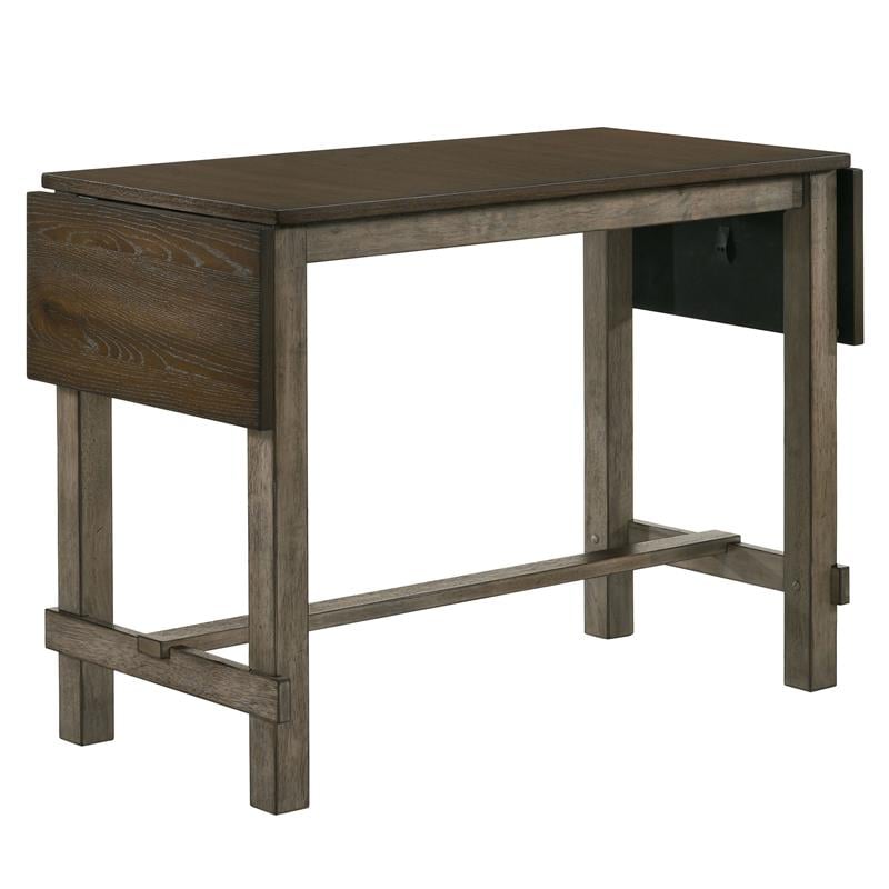 Furniture of America Gorse Rustic Wood 5-Piece Counter Dining Set in Chestnut