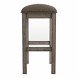 Furniture of America Gorse Wood Saddle Counter Stool in Chestnut (Set of 2)