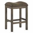 Furniture of America Gorse Wood Saddle Counter Stool in Chestnut (Set of 2)