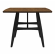 Furniture of America Kapok Solid Wood 7-Piece Dining Table Set in Oak and Black