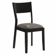 Furniture of America Kapok Solid Wood 7-Piece Dining Table Set in Oak and Black