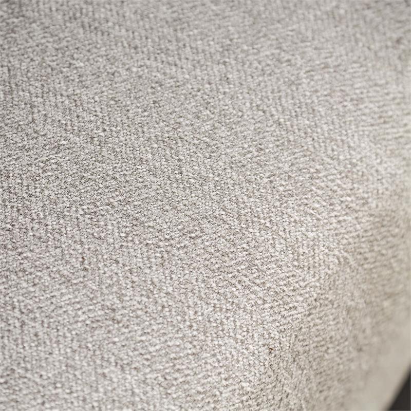 Furniture of America Brill Transitional Fabric Nailhead Loveseat in Light Gray