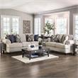 Furniture of America Herst Transitional Chenille Upholstered Loveseat in Beige