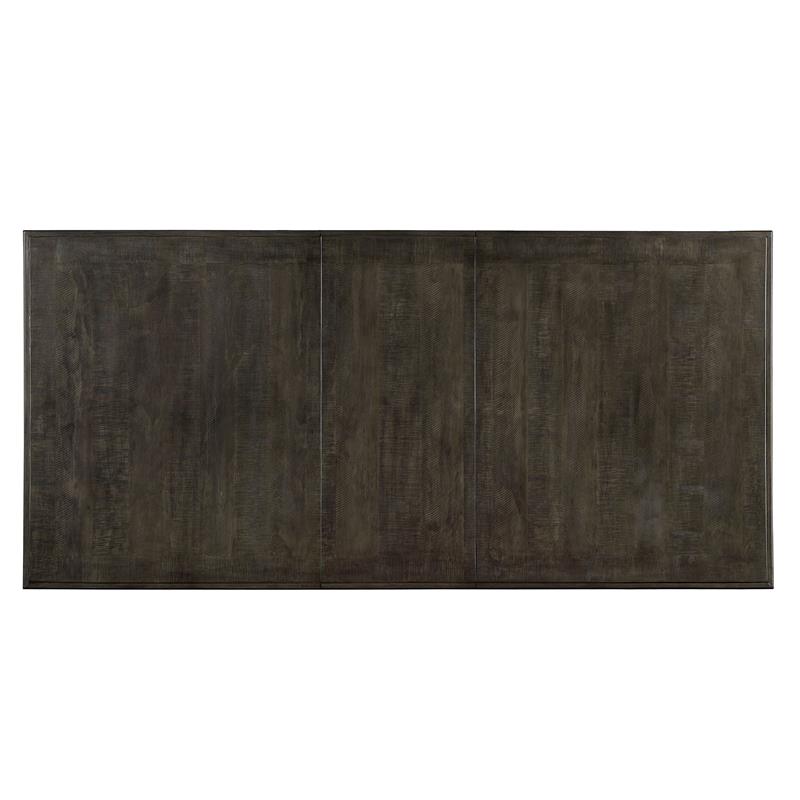 Furniture of America Muschamp Solid Wood Expandable Dining Table in Gray