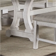 Furniture of America Muschamp Solid Wood Expandable Dining Table in Gray