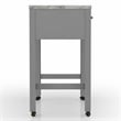Furniture of America Ficus Rustic Wood Nested Counter Dining Table in Gray