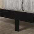 Furniture of America Murvy Contemporary Wood Platform Cal King Bed in Black