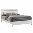 Furniture of America Murvy Contemporary Wood Platform Cal King Bed in White