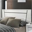 Furniture of America Murvy Contemporary Wood Platform Cal King Bed in White
