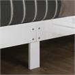 Furniture of America Murvy Contemporary Wood Platform Cal King Bed in White