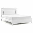 Furniture of America Murvy Contemporary Wood Platform Cal King Bed in White