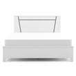 Furniture of America Murvy Contemporary Wood Platform Cal King Bed in White