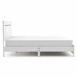 Furniture of America Murvy Contemporary Wood Platform Cal King Bed in White