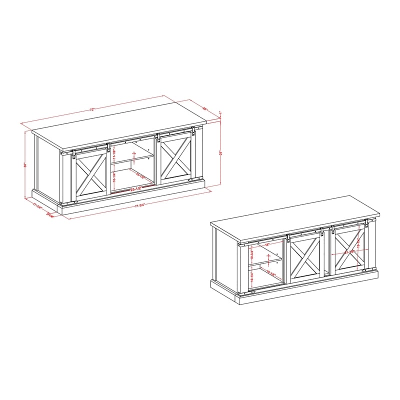 Furniture of America Birch Wood 72