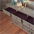 Furniture of America Damos Solid Wood 9-Drawer Dresser in Gray
