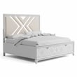 Furniture of America Anaiya Contemporary Wood King Bed with LED in White