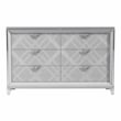 Furniture of America Anaiya Contemporary Solid Wood 6-Drawer Dresser in White