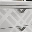 Furniture of America Anaiya Contemporary Solid Wood Nightstand with USB in White