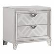 Furniture of America Anaiya Contemporary Solid Wood Nightstand with USB in White