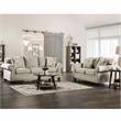 Furniture of America Maggi Transitional Fabric Upholstered Loveseat in Cream