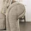 Furniture of America Maggi Transitional Fabric Upholstered Loveseat in Cream