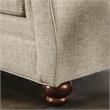 Furniture of America Maggi Transitional Fabric Upholstered Loveseat in Cream