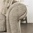 Furniture of America Maggi Transitional Fabric Upholstered Sofa in Cream