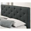 Furniture of America Bethn Transitional Fabric Storage King Bed in Dark Gray