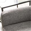 Furniture of America Sheli Mid-Century Modern Fabric Tufted Sectional in Gray