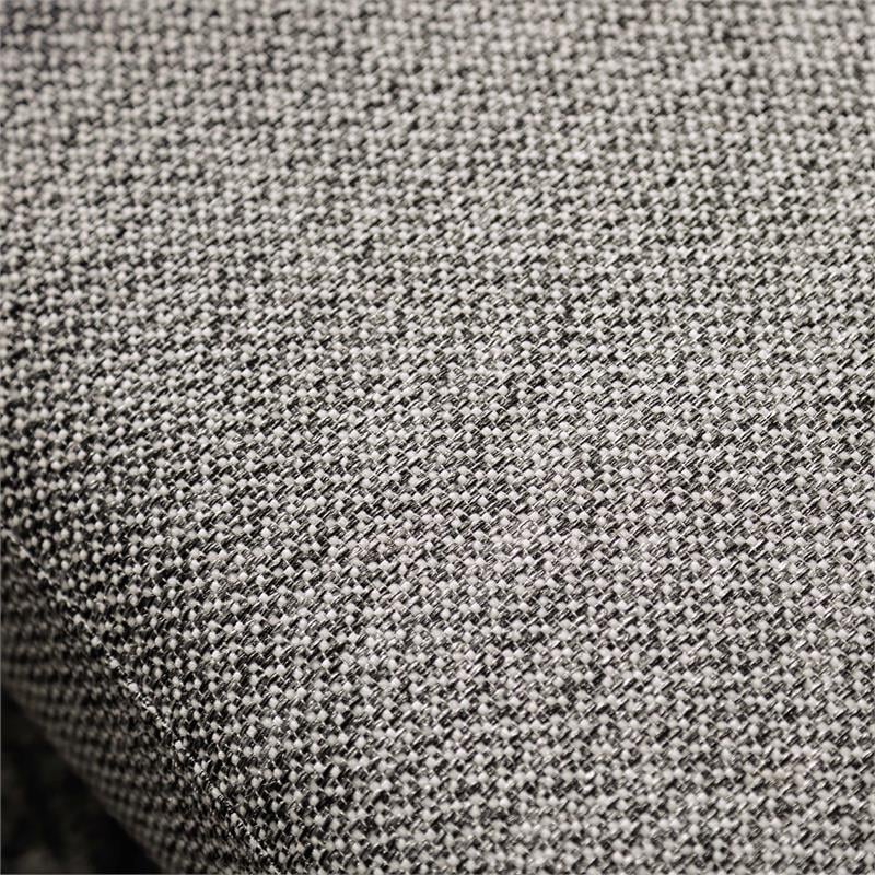 Furniture of America Sheli Mid-Century Modern Fabric Tufted Sectional in Gray