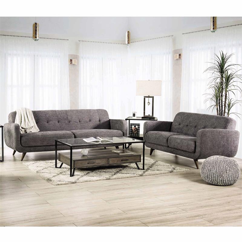 Living Room Furniture Sets, 2 Pieces Living Room Sofa Sets, Mid