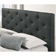 Furniture of America Bethn Transitional Fabric Storage Queen Bed in Dark Gray
