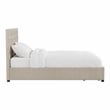 Furniture of America Bethn Transitional Fabric Storage Twin Bed in Beige