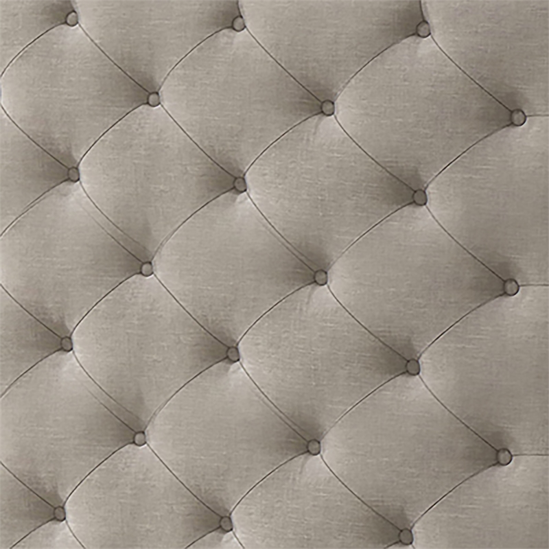 Furniture of America Bethn Transitional Fabric Storage Twin Bed in Beige