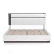 Furniture of America Misti Contemporary Wood Platform King Bed in White