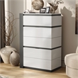 Furniture of America Misti Contemporary Solid Wood 5-Drawer Chest in White